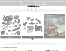 Tablet Screenshot of lohmann-kunststoff.de